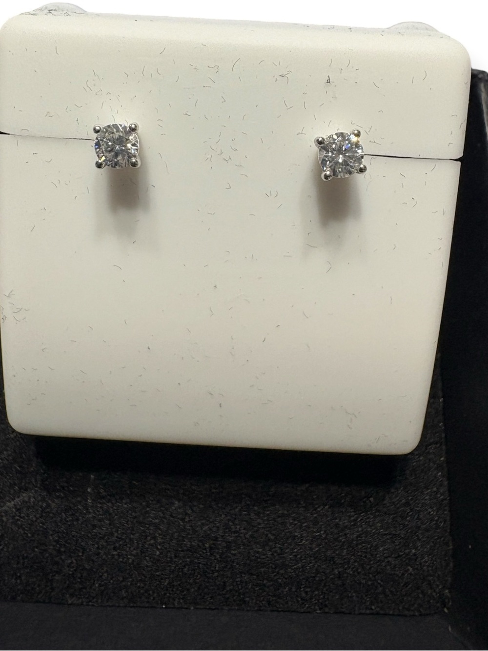 Moissanite Sterling Earrings .25 ct